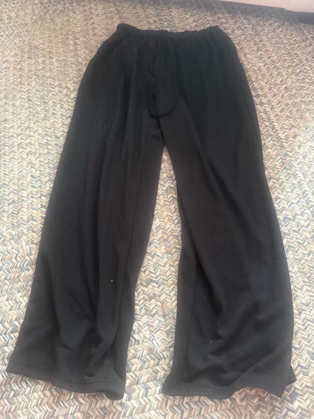 Black Wide Leg Lounge Pants